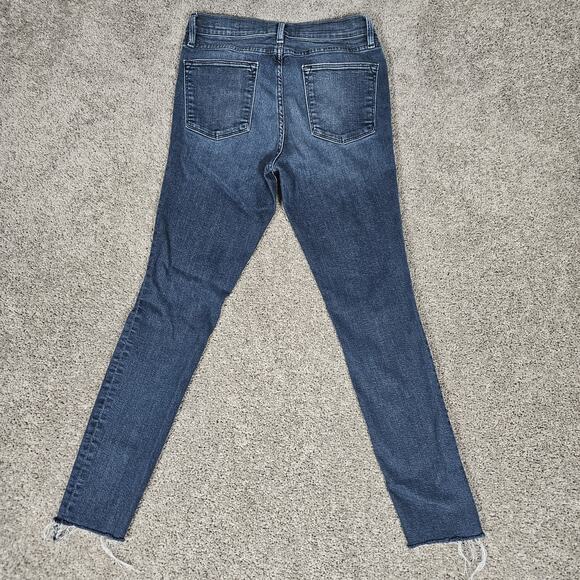 Frame Jeans Womens 29 27X27.5 Blue Le High Skinny Endell Distressed Boho Stretch - Picture 2 of 12